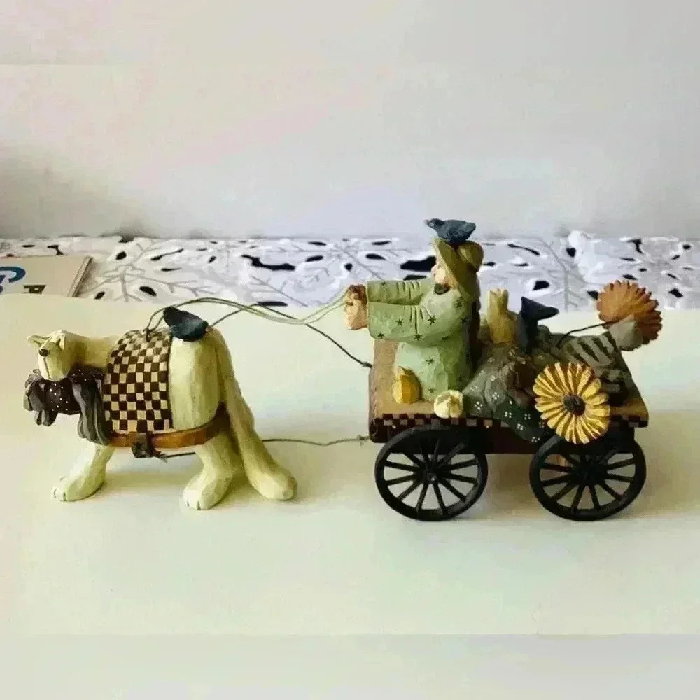 Rare WILLYRAYE STUDIO  Vintage ww2741 1999 "Kitty Delivery" Wagon